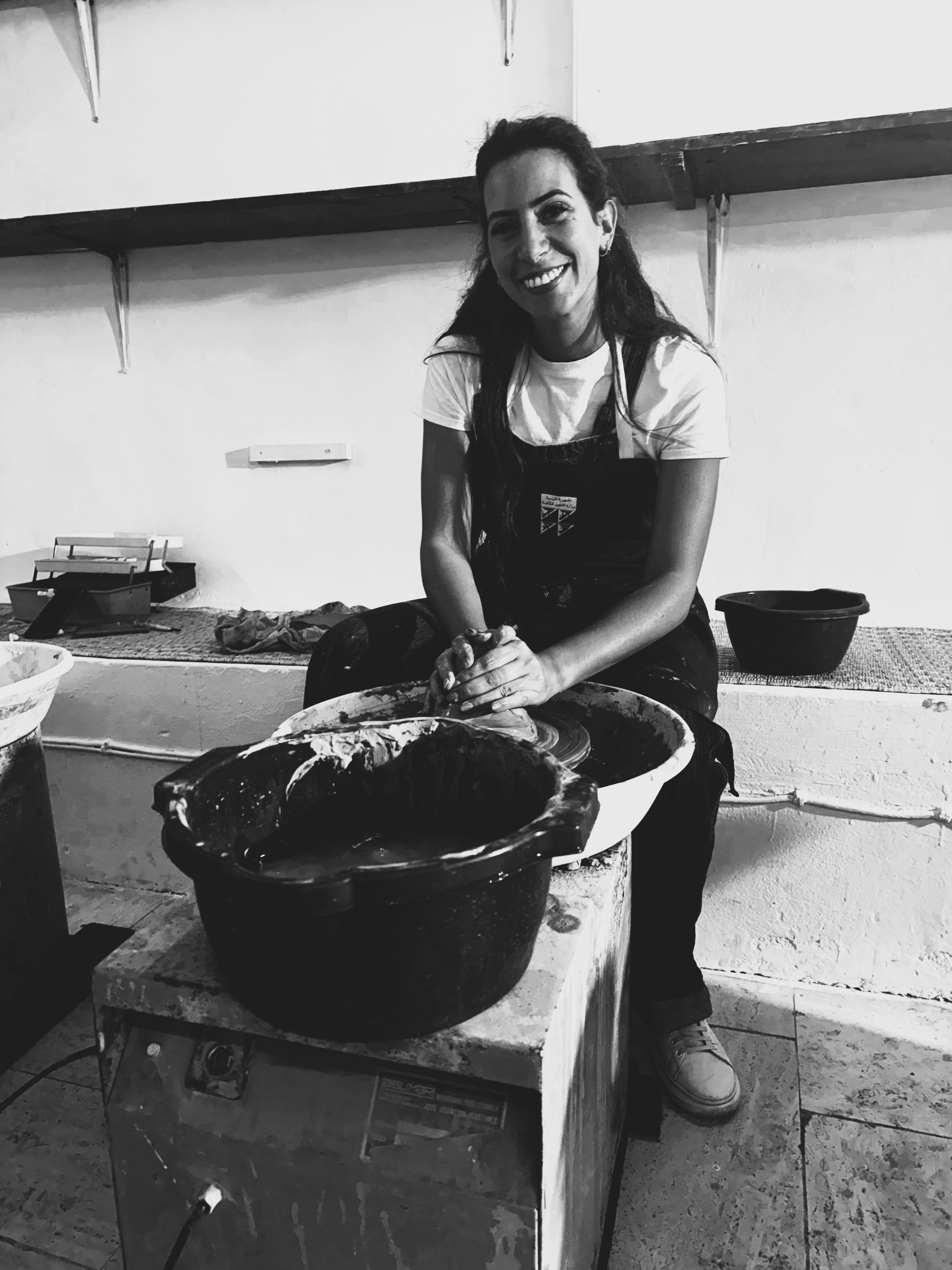 Détails d'une œuvre en céramique de Chadha Driss