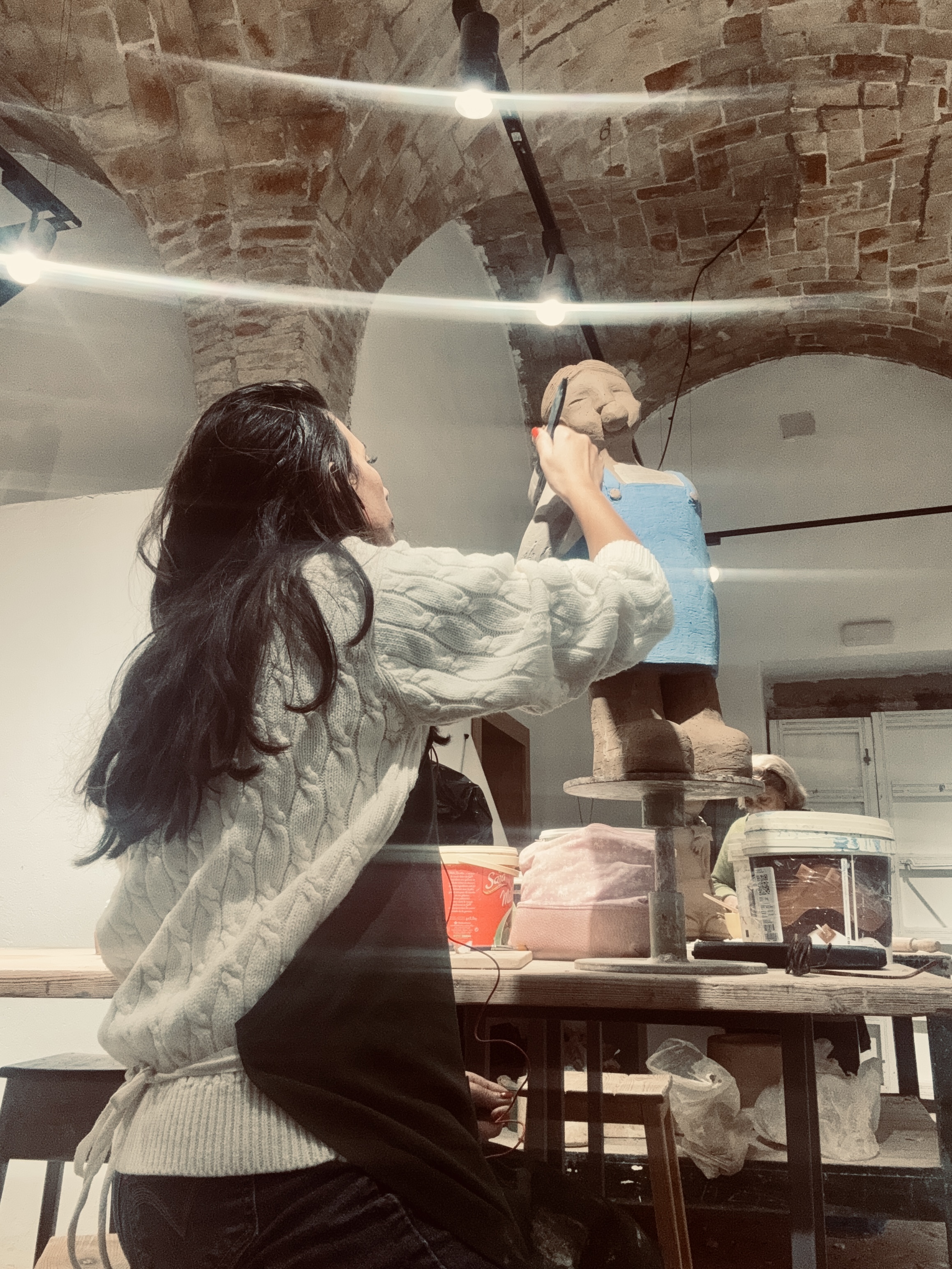 Sculpture en terre cuite par Chadha Driss